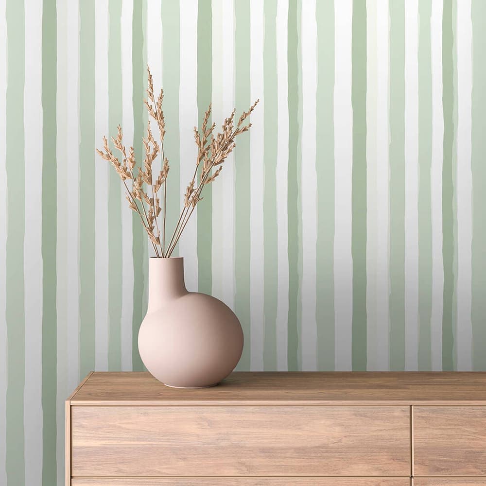 Sage Brush Stripe wallpaper STRIPED 0015 – room view