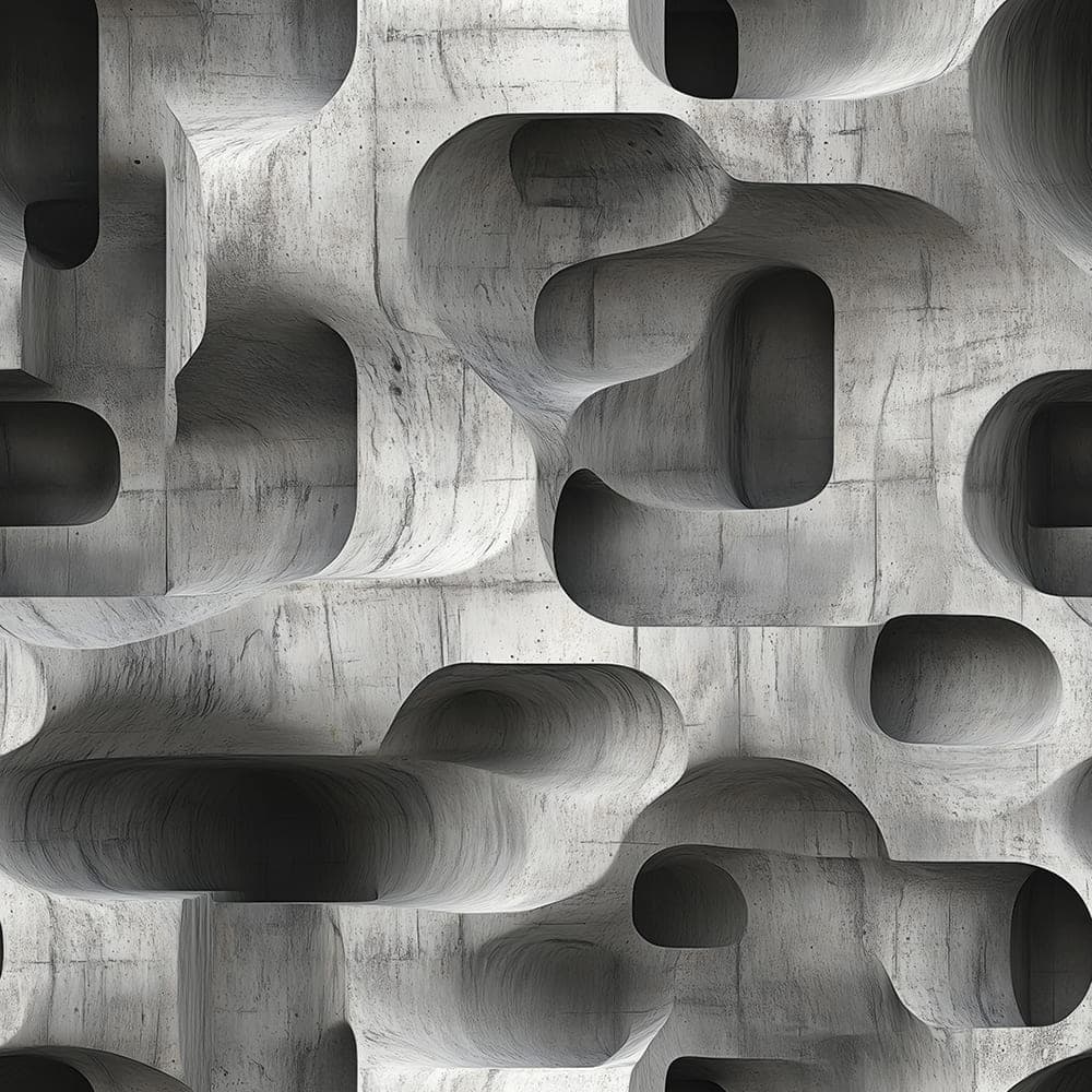 Sculptural Organic Concrete Relief wallpaper CONCRETE 0055 – concrete texture and pattern