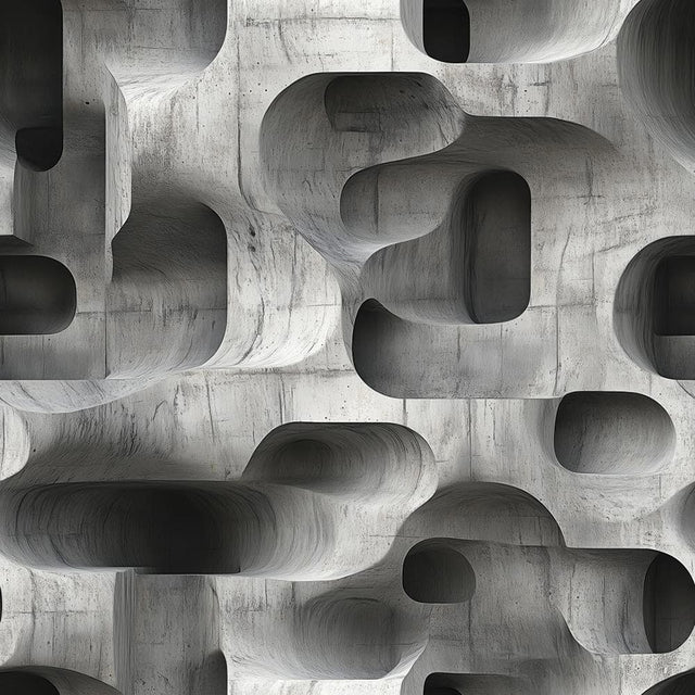 Sculptural Organic Concrete Relief wallpaper CONCRETE 0055 – concrete texture and pattern