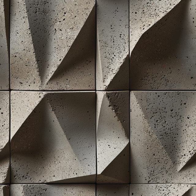 Angular 3D Concrete Faceted wallpaper CONCRETE 0062 – concrete texture and pattern
