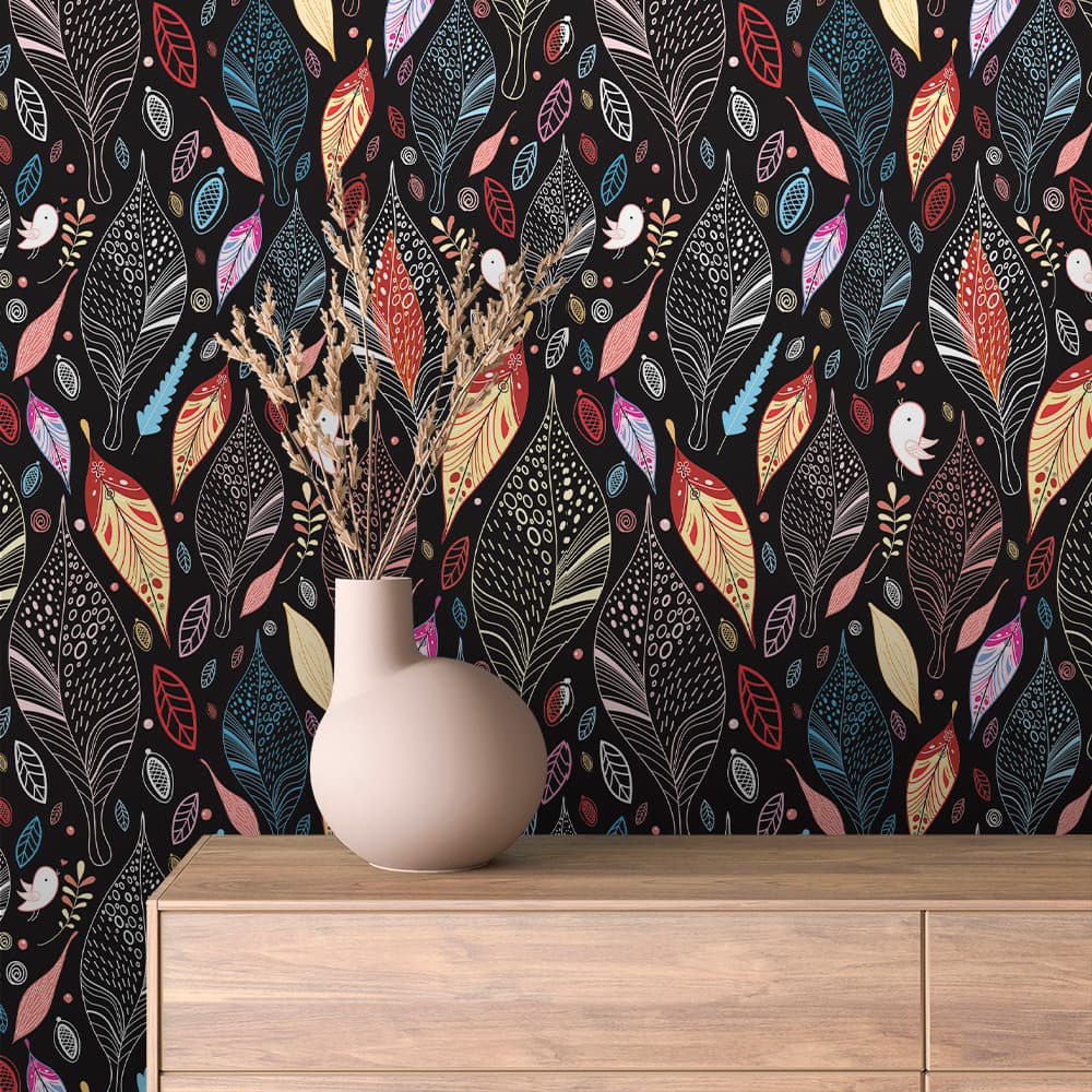 Enchanted Leaf Garden Floral Wallpaper – FLORAL 0008
