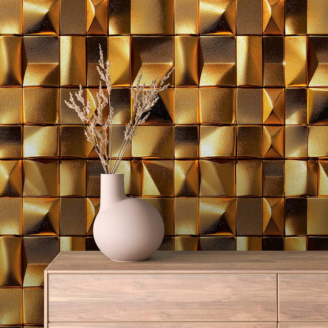 Liquid Gold Mosaic wallpaper GOLDEN 0010 – room view