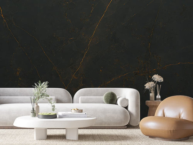 Copper Vein Noir Marble wallpaper MARBLE 0008 – room view