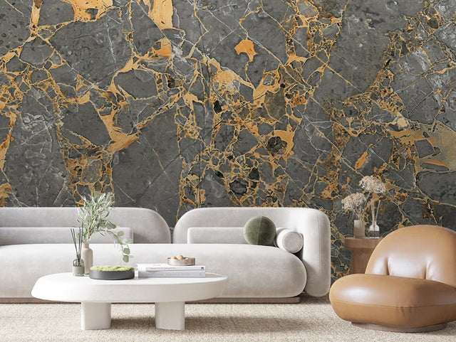 Golden Breccia Marble wallpaper MARBLE 0011 – room view