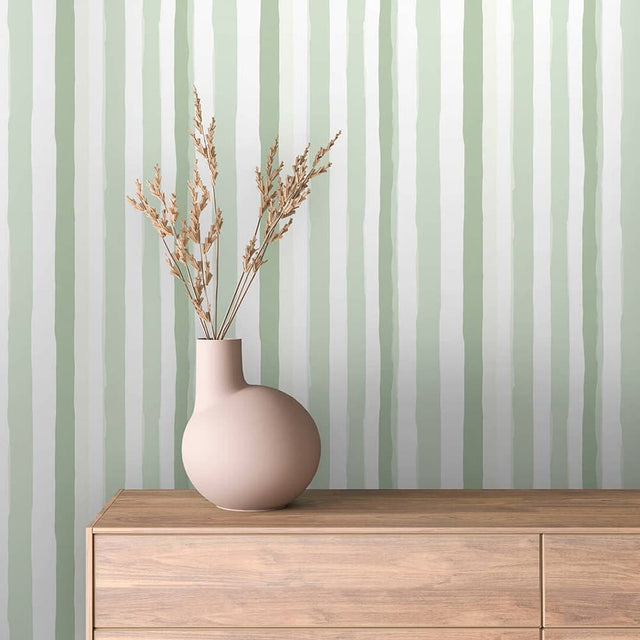 Sage Brush Stripe wallpaper STRIPED 0015 – room view