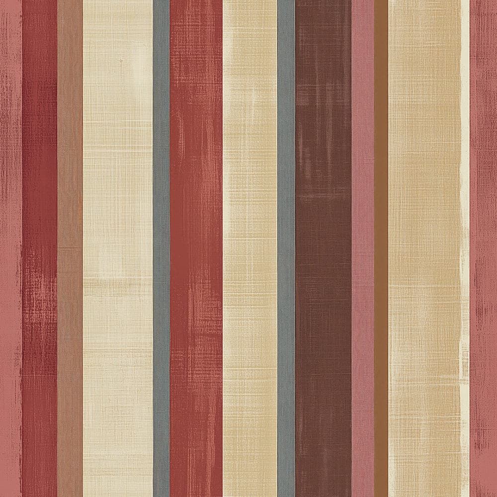 Vintage Rouge Linen Stripe wallpaper STRIPED 0023 – close-up of stripe pattern