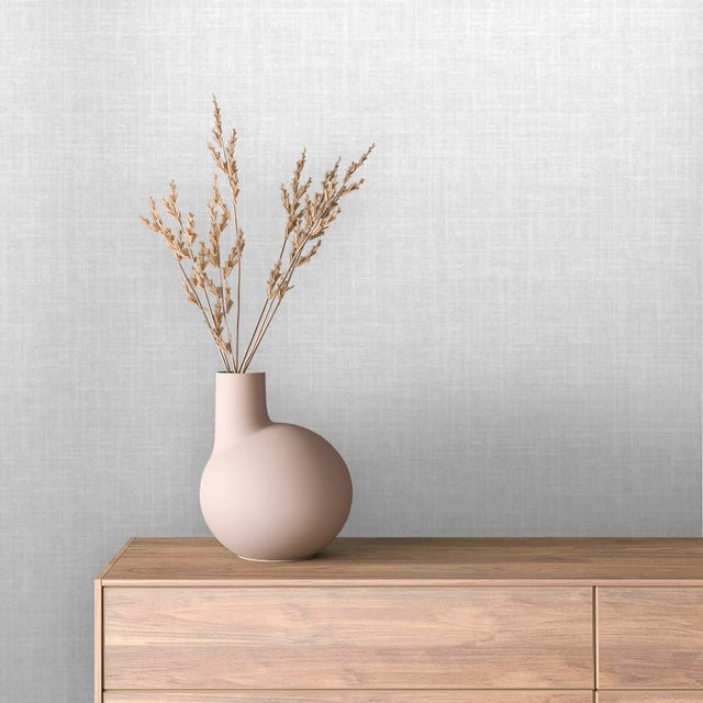 Pearl Grey Linen texture wallpaper TEXTURE 0008 – room view