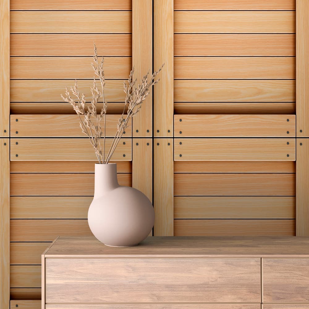 Rustic Wooden Plank Panel texture wallpaper TEXTURE 0017 – room view