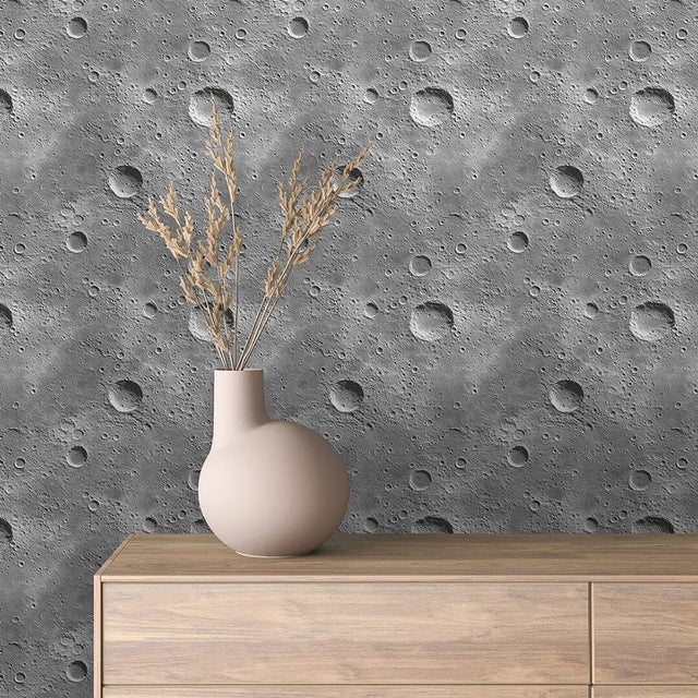 Lunar Crater Surface texture wallpaper TEXTURE 0020 – room view
