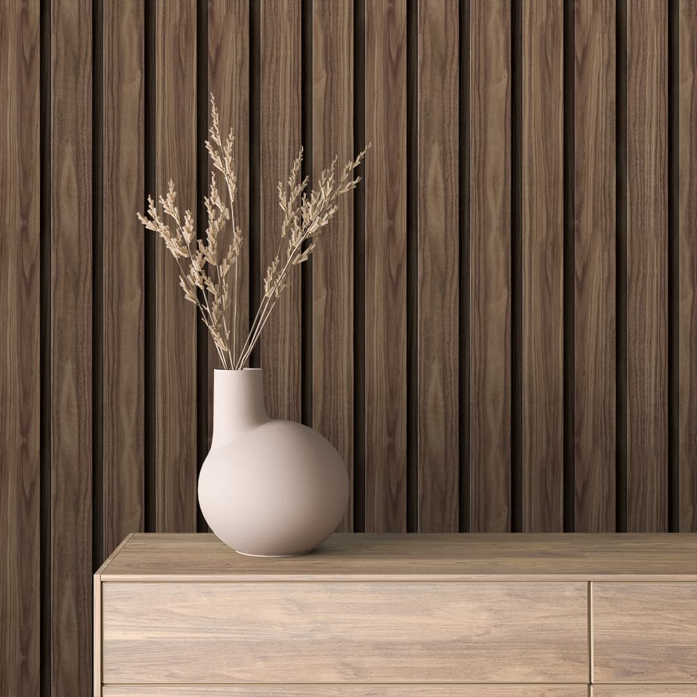 WOOD 0086 – Weathered Oak Wood Slat Wallpaper