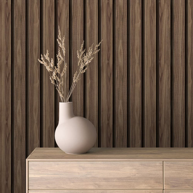 WOOD 0086 – Weathered Oak Wood Slat Wallpaper